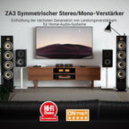 ZA3 Stereo Mono Verstärker mit TPA3255 XLR RCA Eingängen 12V Trigger Mini Monoblock für Lautsprecher Subwoofer