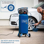 Druckluftkompressor HC51V stehend 50L Kessel 10bar mit Manometer und Sicherheitsventil und Ablassventil