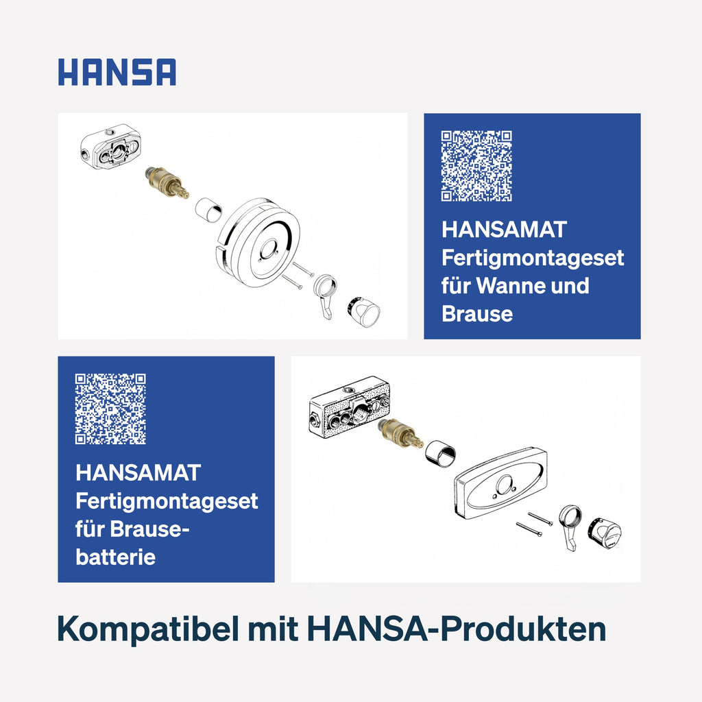 Thermostatkartusche Messing mit Absperrung und Schmutzfilter, G 1/2, DN 15, für Duschthermostat und Badarmatur