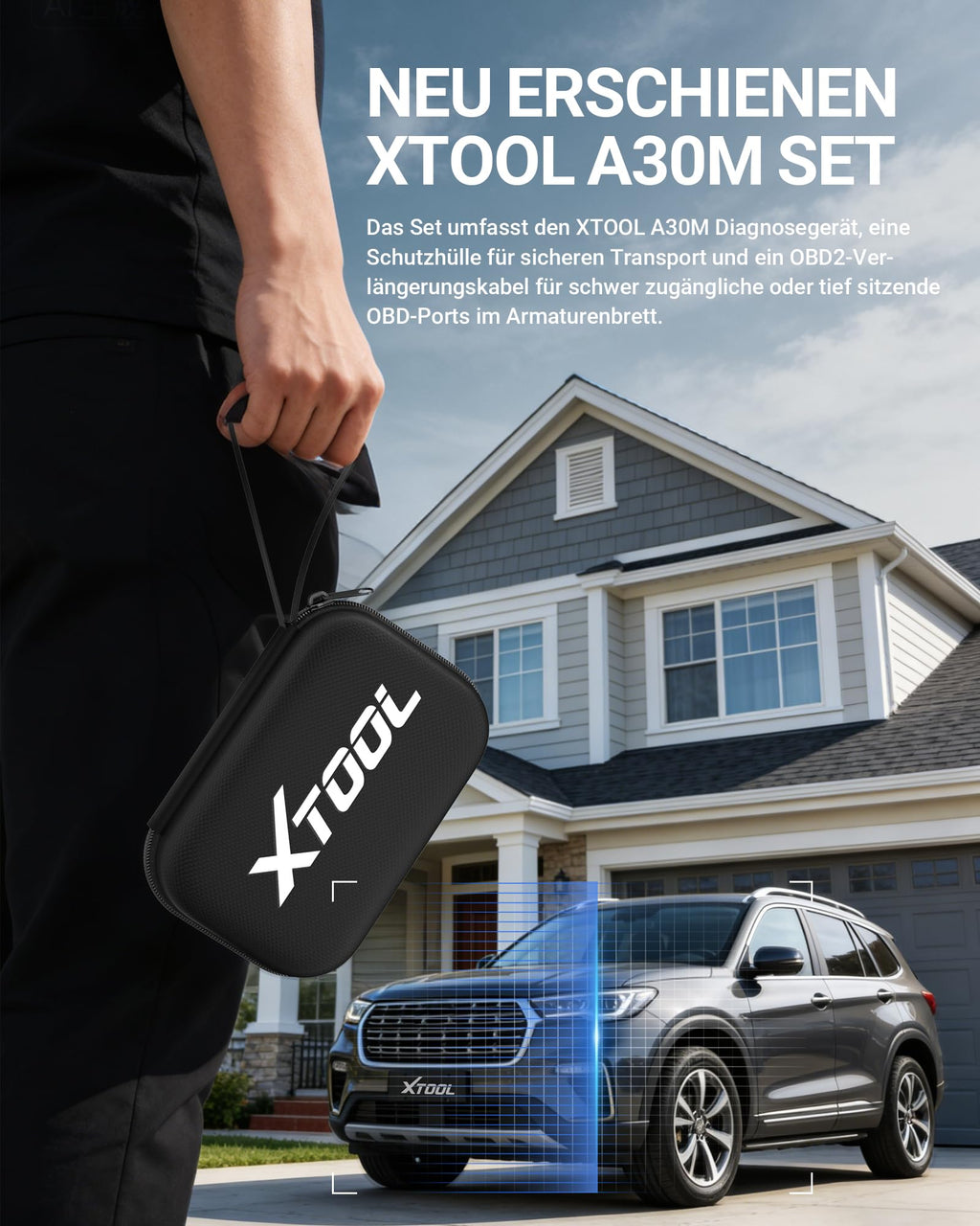 OBD2 Diagnosegerät A30M bidirektional kabellos KI 26+ Resets Öl ABS BMS DPF 8 PID Livedaten iOS Android CAN FD
