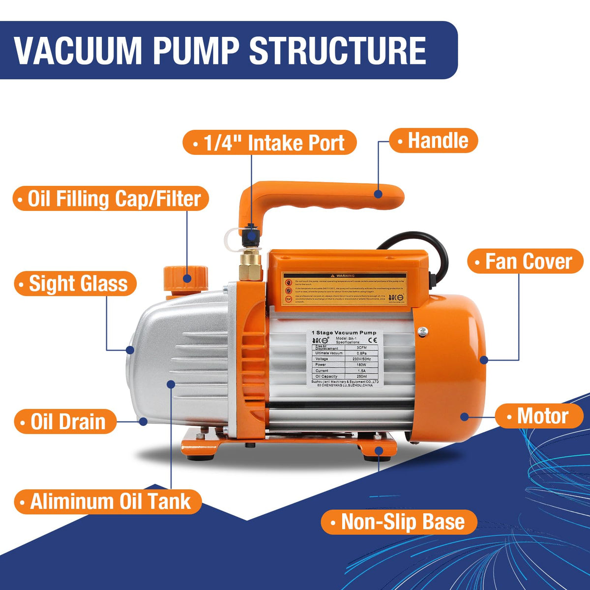 Vakuumpumpe Klimaanlage Befüllset für HVAC Auto AC Kältemittelaufladung ideal für R134A R410A R407C R22