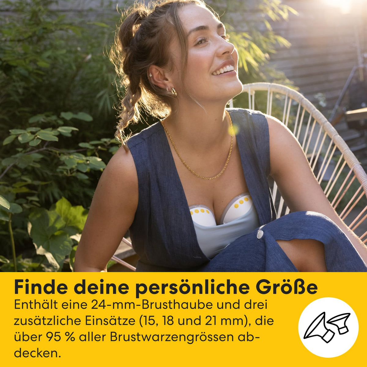 Motion InBra tragbare elektrische Milchpumpe mit Aufbewahrungstasche, hocheffizient, komfortabel und diskret