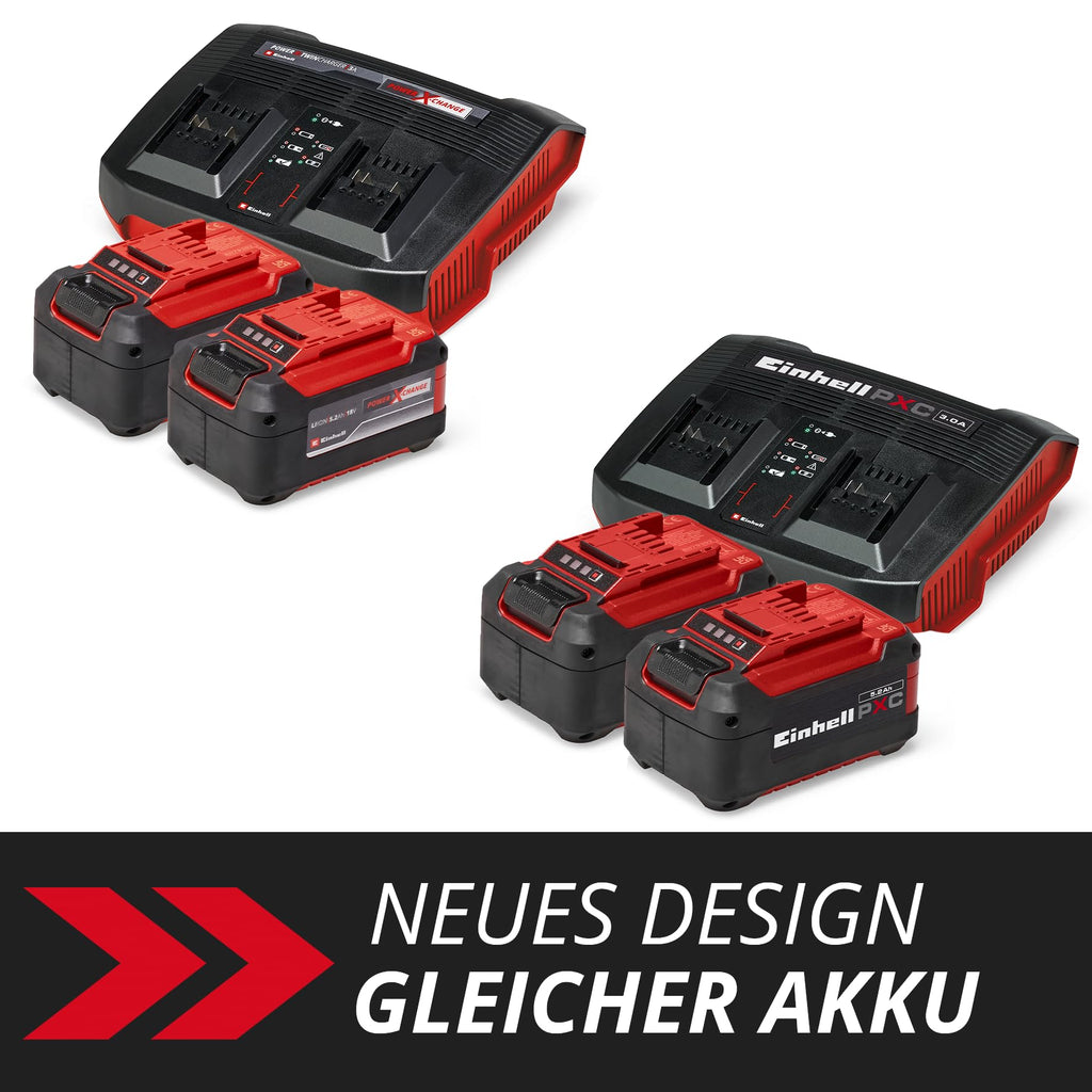 Original PXC Power XChange komplettes Starterset mit 2x 5,2 Ah Akkus und Twincharger 3A Ladegerät