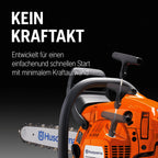 Leistungsstarke Benzinkettensäge 135 Mark II mit 38 cc X-Torq Motor und 14 Zoll Schwert für Brennholz