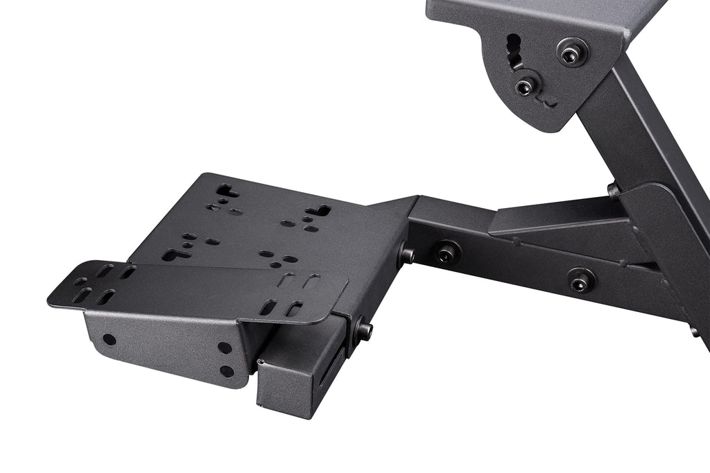 Racing Simulator Wheel Stand 2.0, Adjustable Height and Angle, Foldable Steel Frame with Shifter Mount