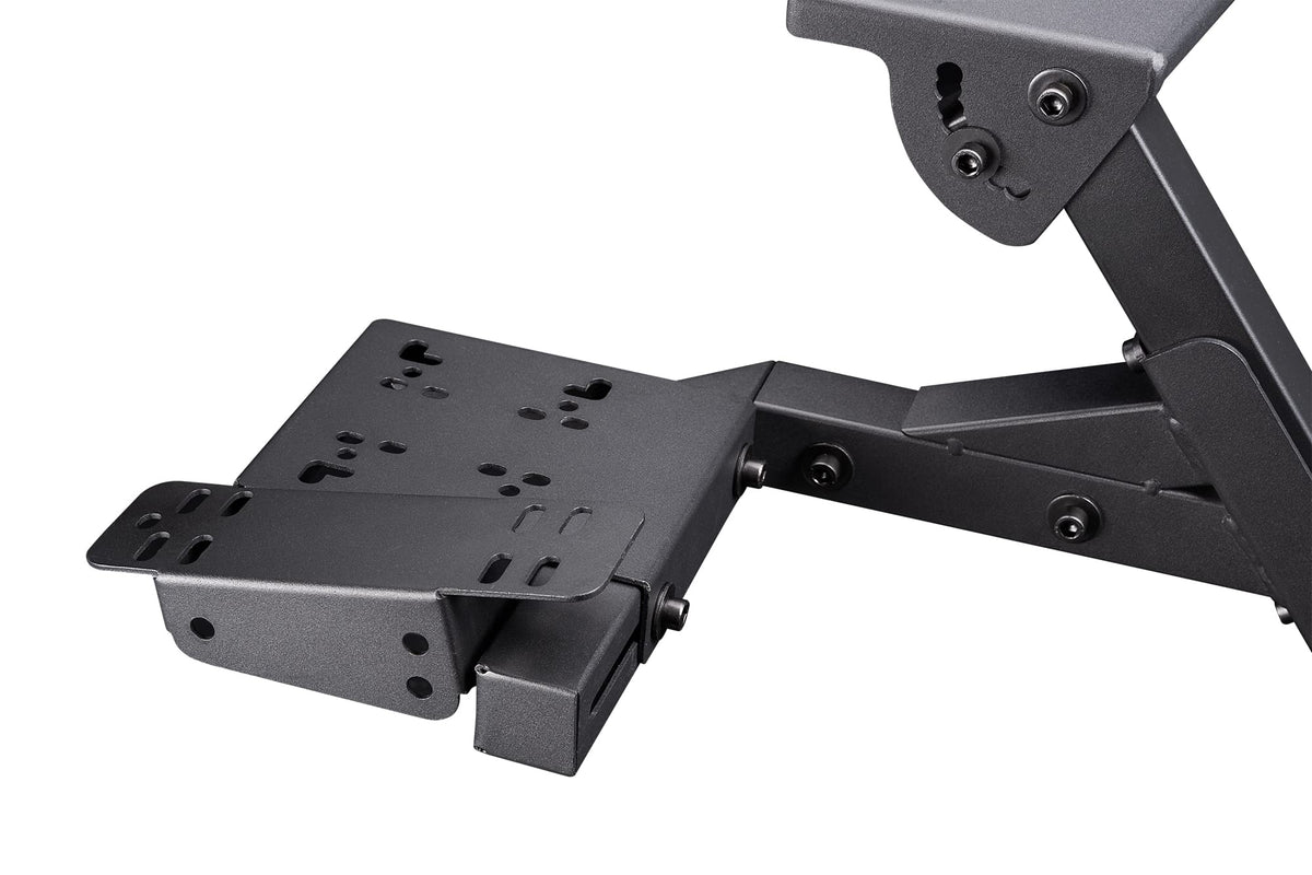 Racing Simulator Wheel Stand 2.0, Adjustable Height and Angle, Foldable Steel Frame with Shifter Mount