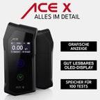 Alkoholtester - 99,1% Genauigkeit - elektrochemisch - Profi - Alkoholmessgerät