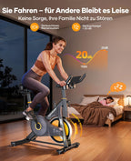 Heimtrainer Fahrrad Neu 2026 mit elektronischem LED Touchmonitor und 3 App Steuerung für Zuhause