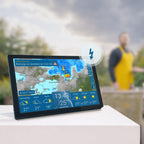 WLAN Wetterstation home 4 mit WetterRadar HD Farbdisplay RegenRadar Unwetterwarnungen 14 Tage Wettervorhersage