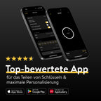 Smart Lock Pro mit Bluetooth, WLAN und Matter, Fernbedienung per App, einfache Nachrüstung ohne Zylindertausch