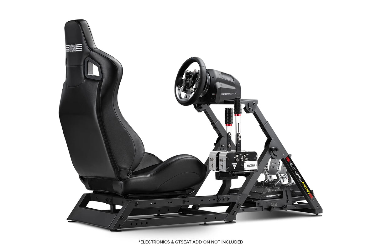 Racing Simulator Wheel Stand 2.0, Adjustable Height and Angle, Foldable Steel Frame with Shifter Mount