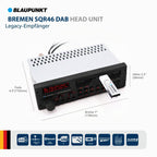 Autoradio Bremen SQR 46 DAB 1 DIN Digitalradio im Youngtimer Design für klassische Fahrzeuge