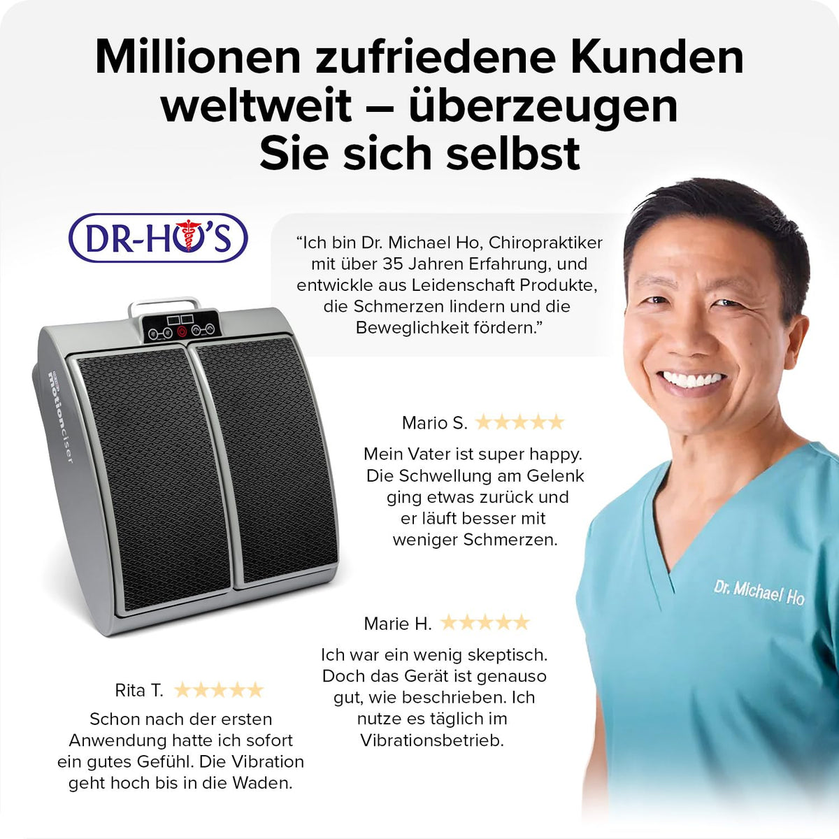 MotionCiser Fit elektrisches Fußmassagegerät Fussmassagegerät für Entspannung und Muskelentspannung