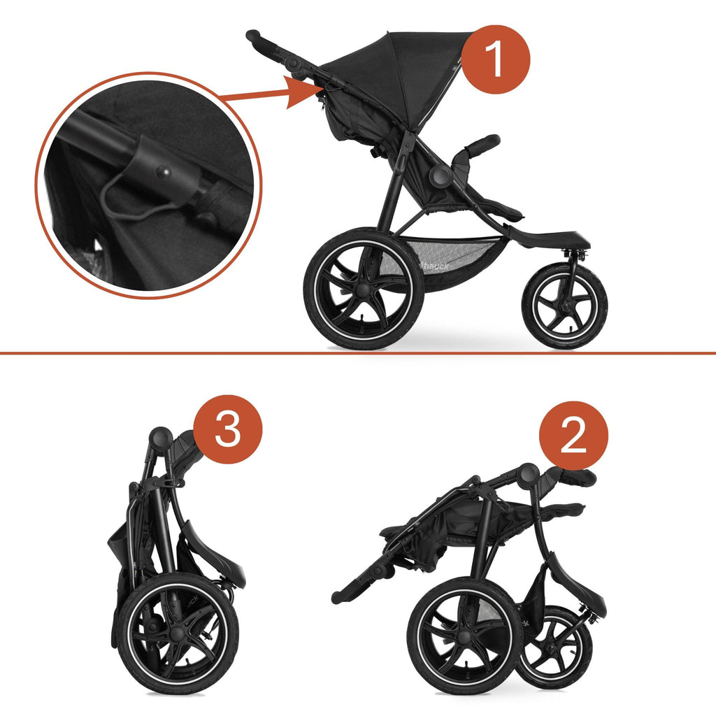 Runner 2 robuster Dreirad Buggy für Kleinkinder mit XL Luftreifen belastbar bis 22 kg schwarz