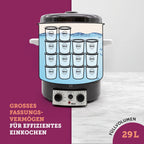 Einkochautomat 29L WAT15-A Emaille Thermostat Auslaufhahn Timer Dampfentsafter Glühweinkocher