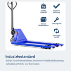 Hubwagen 2500 kg aus Stahl, Gabellänge 1150 mm, robust, hydraulisch, ideal für Lager und Logistik