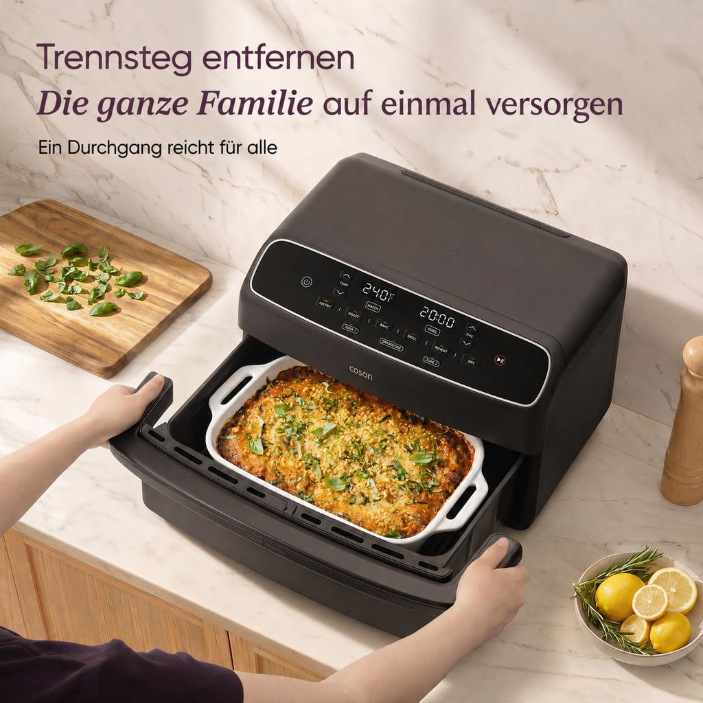 Airfryer Heißluftfritteuse der neuen Generation 2026 mit Dual Blaze Twinfry Compact und NTC Technologie
