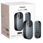 Smart Lock U200 Türschloss in Schwarz mit Apple Home Key und Matter over Thread für Smart Home Systeme