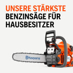 Leistungsstarke Benzinkettensäge 135 Mark II mit 38 cc X-Torq Motor und 14 Zoll Schwert für Brennholz