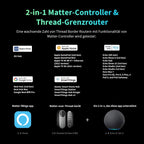Smart Lock U200 Türschloss in Schwarz mit Apple Home Key und Matter over Thread für Smart Home Systeme