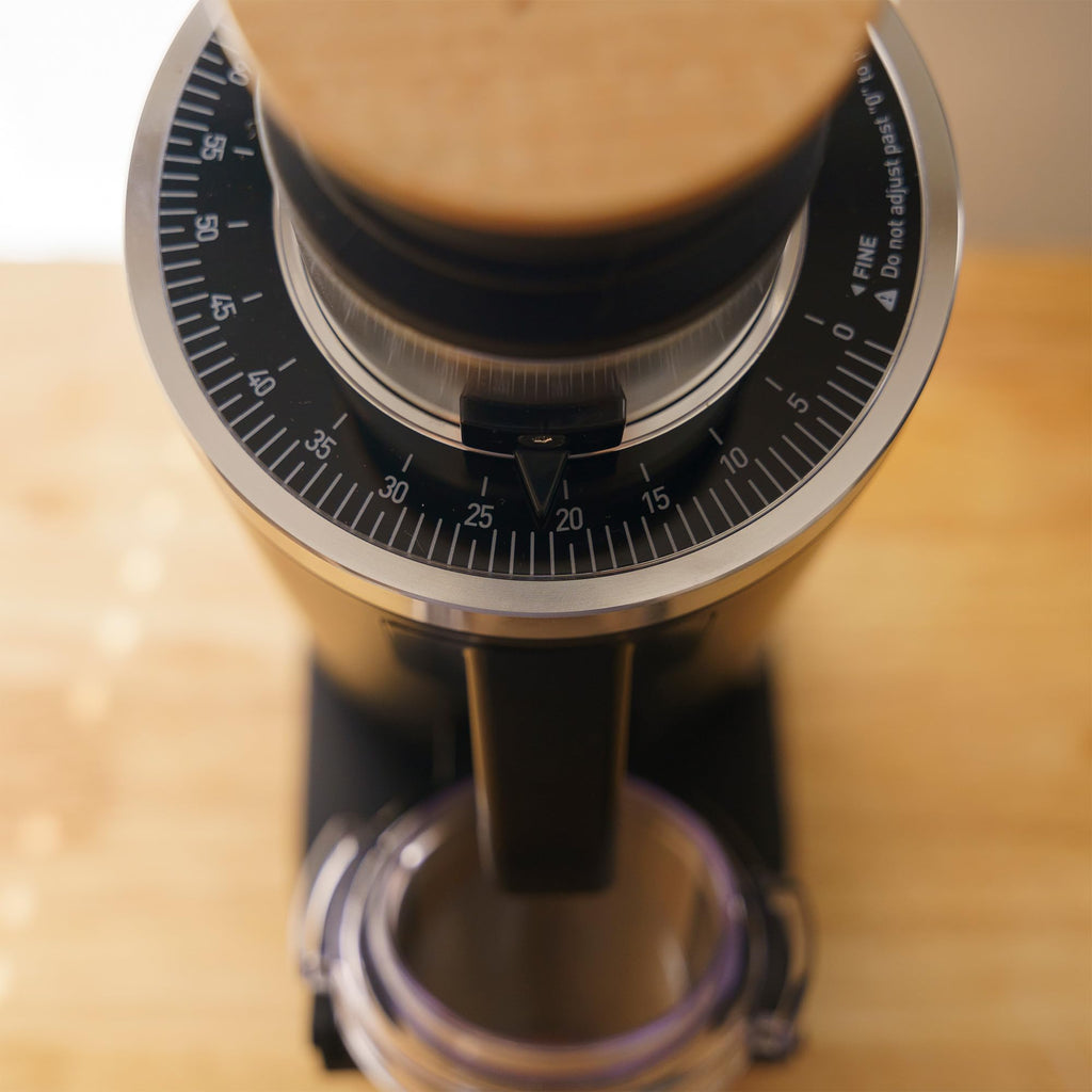 Elektrische Einzeldosiskaffeemühle DF54 in Schwarz mit Präzisionsmahlwerk ideal für Espresso und Filterkaffee
