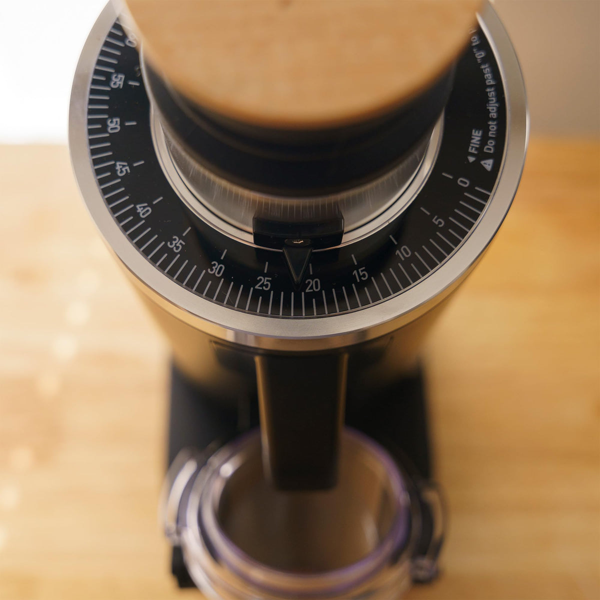 Elektrische Einzeldosiskaffeemühle DF54 in Schwarz mit Präzisionsmahlwerk ideal für Espresso und Filterkaffee