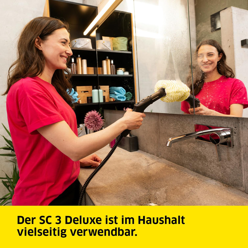 Leistungsstarker Dampfreiniger SC 3 Deluxe mit 3,5 bar Dampfdruck und nur 30 s Aufheizzeit