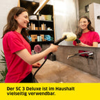 Leistungsstarker Dampfreiniger SC 3 Deluxe mit 3,5 bar Dampfdruck und nur 30 s Aufheizzeit