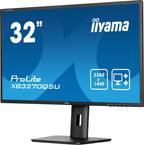 Prolite XB3270QSU-B1 31,5 Zoll WQHD IPS Monitor 2560x1440 75 Hz HDMI DisplayPort höhenverstellbarer Standfuß