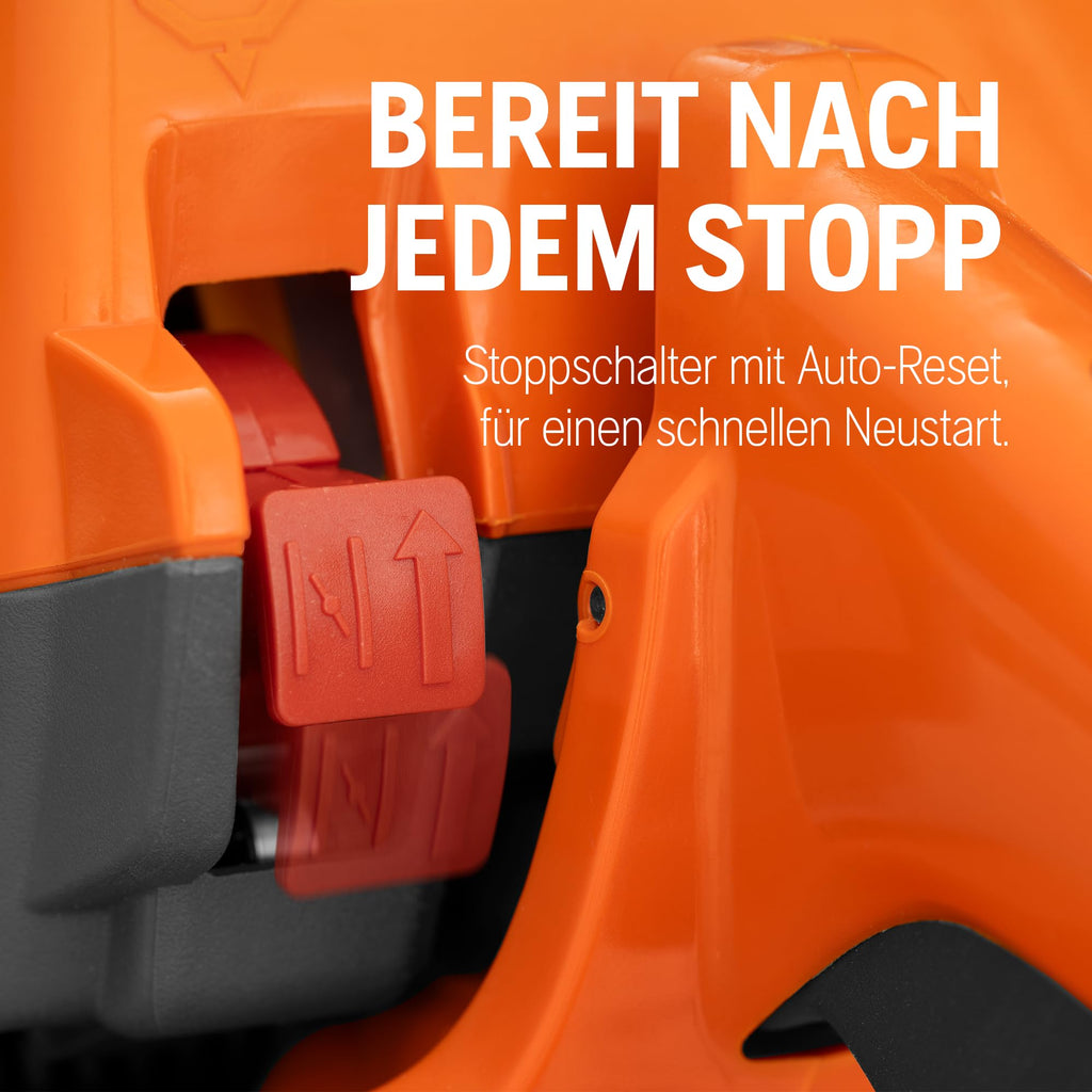 Leistungsstarke Benzinkettensäge 135 Mark II mit 38 cc X-Torq Motor und 14 Zoll Schwert für Brennholz