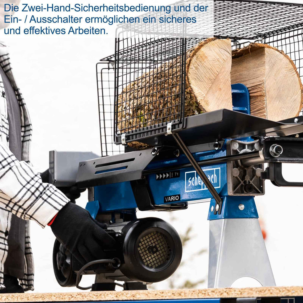 Brennholzspalter HL760L liegend Hydraulikspalter Spaltkraft 7 Tonnen Spaltlänge 520 mm elektrisch 230 V 2200 W