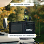 Camping Waschbecken mit Pumpe ohne Strom 40x30 cm Wash tragbar und leicht für Reisen und Camping