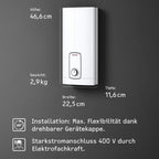 Elektronischer Durchlauferhitzer DHB 18/21/24 ST Trend, 3i Technologie, 204202 Energieklasse A