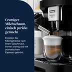 Magnifica Evo Kaffeevollautomat für 7 verschiedene Getränke in Schwarz mit integriertem Mahlwerk