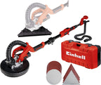 Trockenbauschleifer TE-DW 225 X, 750 W, 165 cm Teleskop, Wechselteller, inkl. Schleifscheiben und Gitterleinen