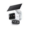 C645D KIT Solar Außenkamera mit Akku 2K Dualobjektiv 165° 6mm WLAN 2,4/5GHz KI Erkennung 24/7 microSD Cloud