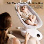 CocoSway elektrische Babywippe 3D Motion 6 Bewegungen 4 Stufen Fernbedienung 8 Wiegenlieder