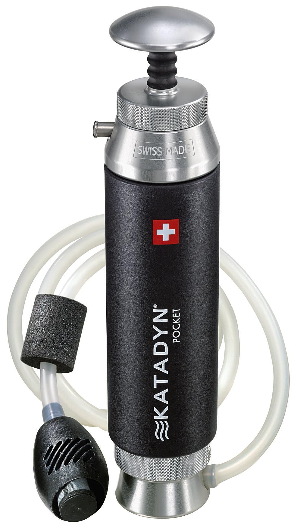 Pocket Outdoor Wasserfilter mit Pumpfilter zur Trinkwasseraufbereitung für Camping Survival Notfall