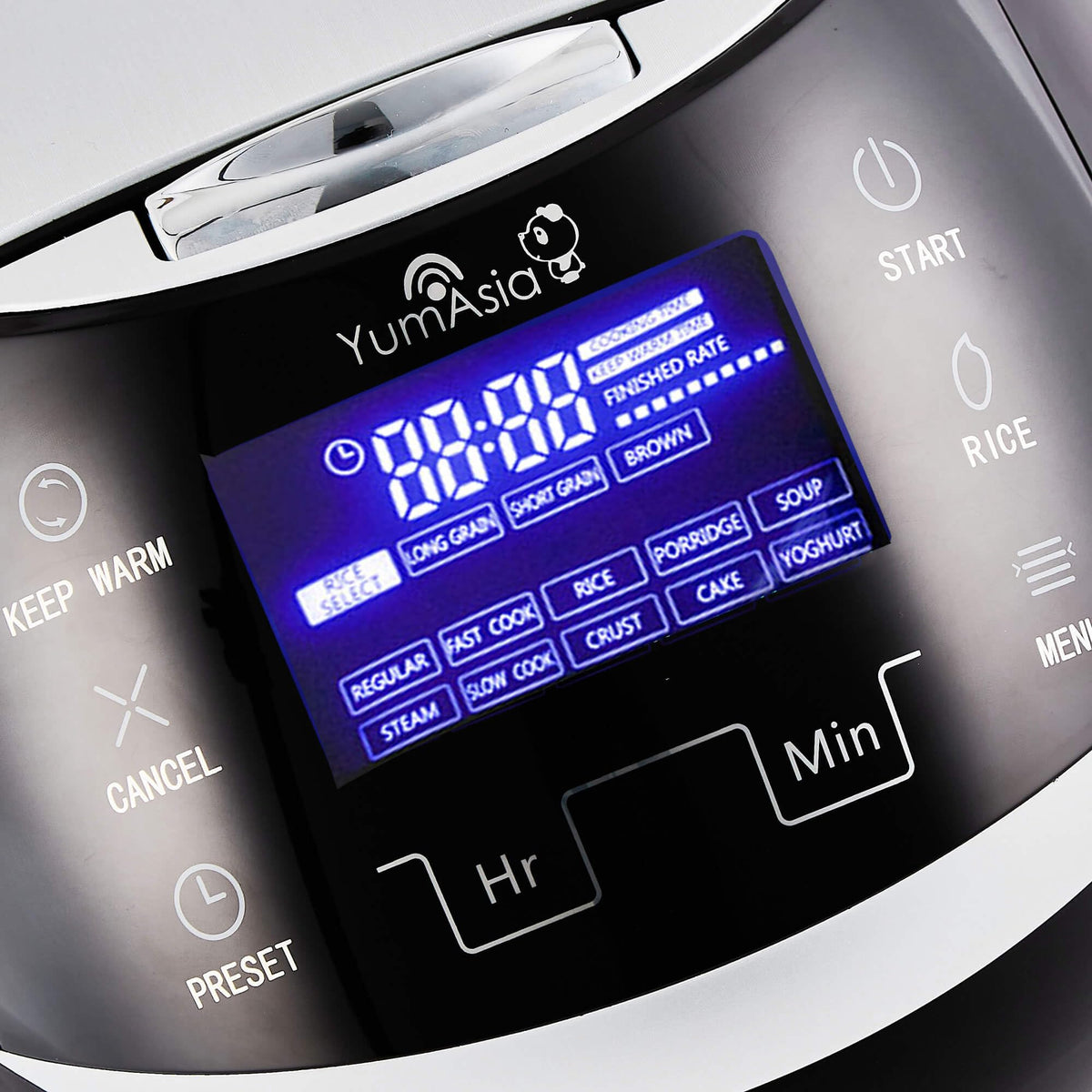 Sakura Reiskocher Keramikschale Fuzzy Logic 1,5 L 6 Reiskochfunktionen 6 Multikocherfunktionen LED Display EU