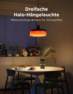 Pendelleuchte mit smarter Segmentierungskontrolle RGBIC und Weißlicht Energieeffizienzklasse G