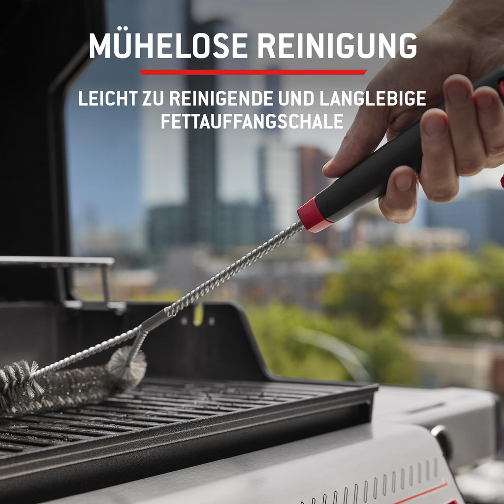 Gasgrill Spirit E410 für Garten, Terrasse und Balkon, mit 4 Brennern, großer Grillfläche und Deckelthermometer