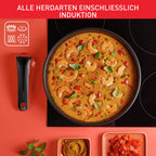 Ingenio Emotion 20 tlg Topf und Pfannenset mit abnehmbarem Griff für alle Herdarten inklusive Induktion