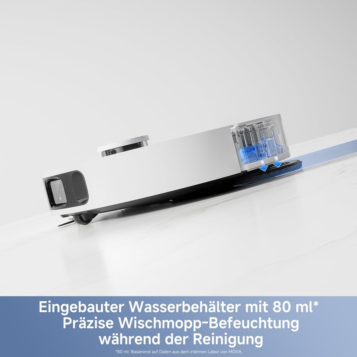 E40 Ultra Saugroboter mit Wischfunktion und selbstreinigender Station sowie ausfahrbarem Mopp