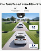 4K Ultra HD WiFi 6 PTZ Überwachungskamera für Außenbereich mit WLAN Auto Tracking und Zoom