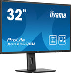 Prolite XB3270QSU-B1 31,5 Zoll WQHD IPS Monitor 2560x1440 75 Hz HDMI DisplayPort höhenverstellbarer Standfuß