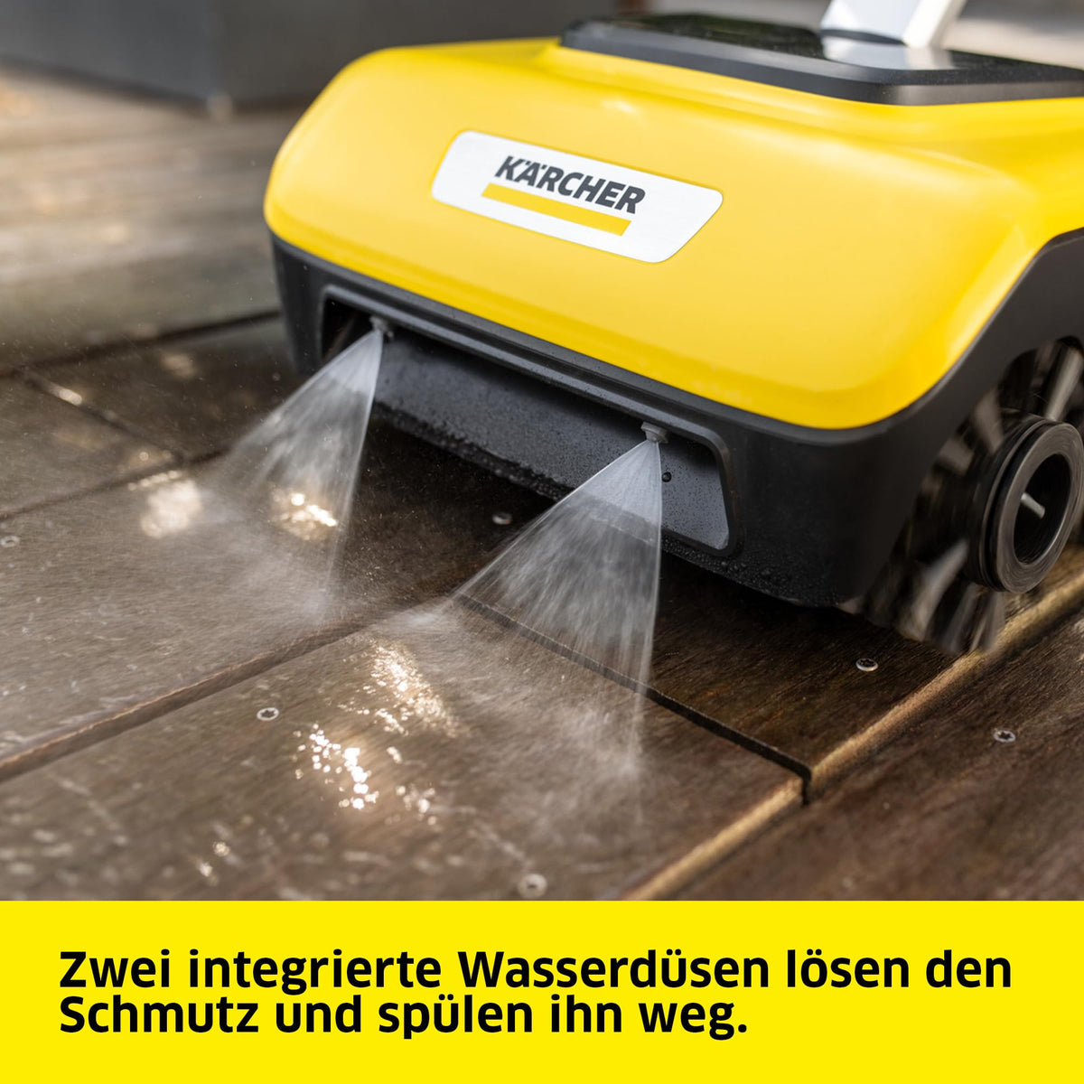 Terrassenreiniger PCL 6 für die Reinigung von Terrassen und Wegen mit einem Druck von maximal 10 bar