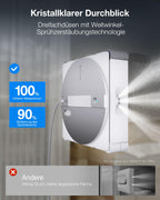 Winbot W3 Omni Fensterputzroboter, Multifunktionsstation, automatische Wischpadreinigung, Randreinigung, App