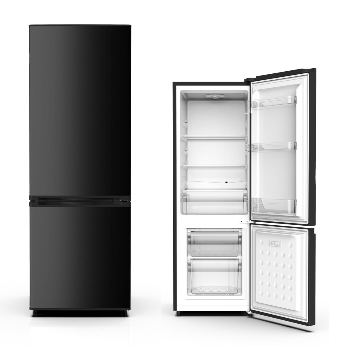 Kühl-/Gefrierkombination KG173CB, 161 L, 50 cm, LED, 40 dB, wechselbarer Türanschlag, schwarz, Energieklasse C