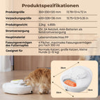Intelligenter Nassfutterautomat für Katzen mit Halbleiterkühlung und Heizung App 4 Mahlzeiten Infrarotsensor