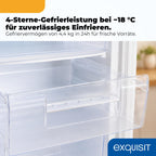 GS512040E Gefrierschrank Tiefkühlschrank 91 Liter Nutzinhalt klein in Weiß Energieeffizienzklasse E